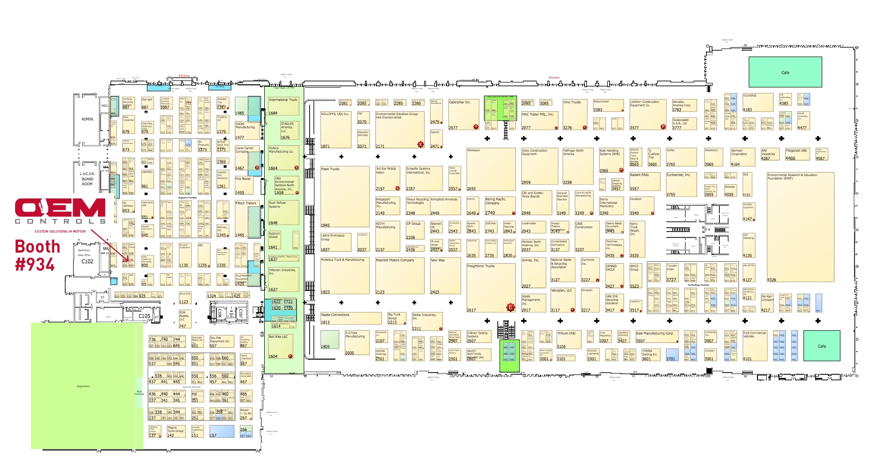 Waste Expo Map